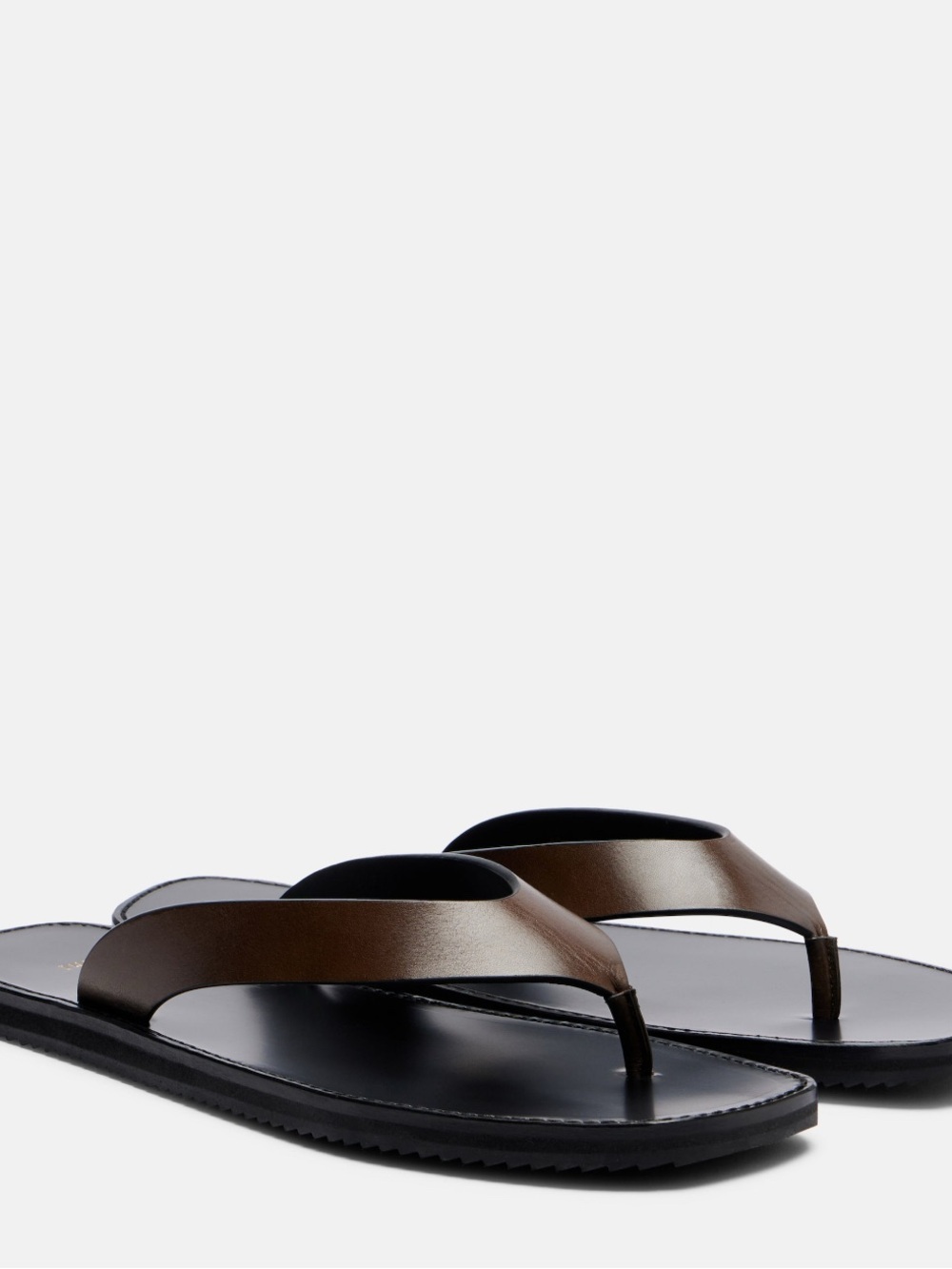 NIB JUDE Vermelho Leather Thong Sandals 38